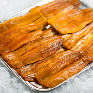 Boned Kippers (min 6 fillets per 600g pack)